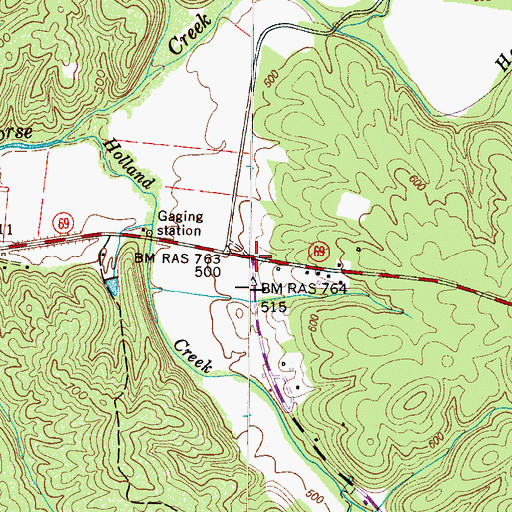 Topographic Map of Jones Store (historical), TN