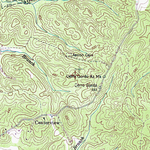 Topographic Map of Liberty-Davis Cemetery, TN