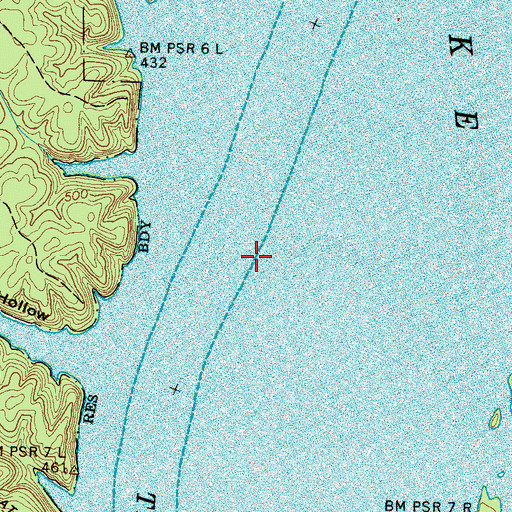 Topographic Map of Mangrans Landing (historical), TN