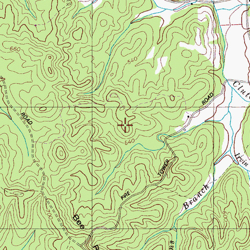 Topographic Map of Perkins-McCurry Cemetery, TN
