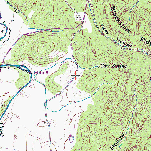 Topographic Map of Rose School (historical), TN