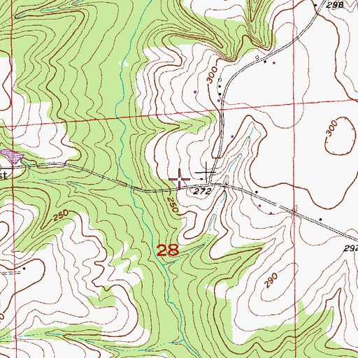Topographic Map of Sardis Church (historical), AL