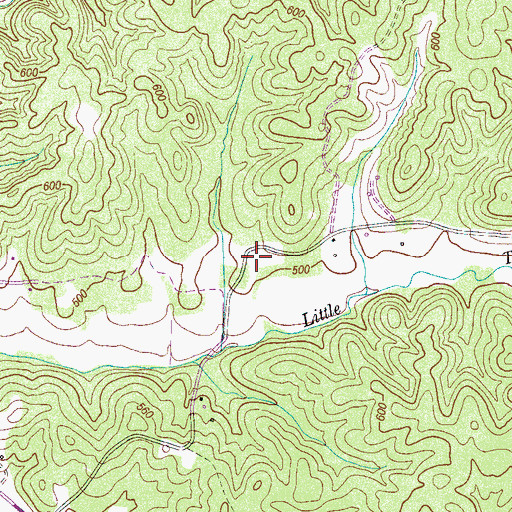 Topographic Map of Smith Cemetery, TN