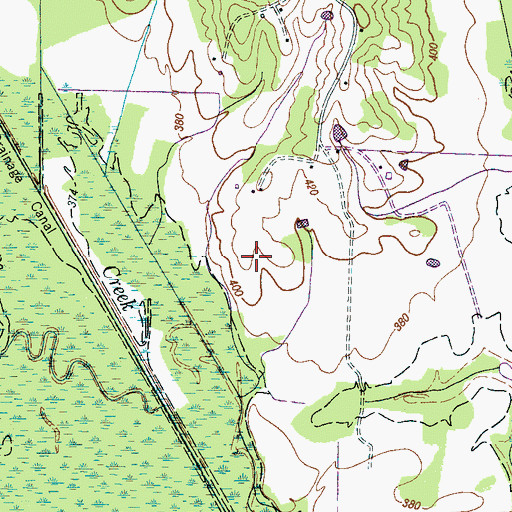 Topographic Map of Spencer Cemetery, TN