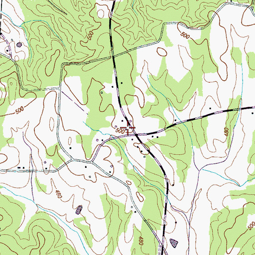 Topographic Map of Sycamore School (historical), TN
