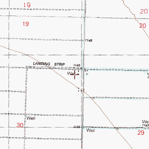 Topographic Map of Big Horn Well, AZ
