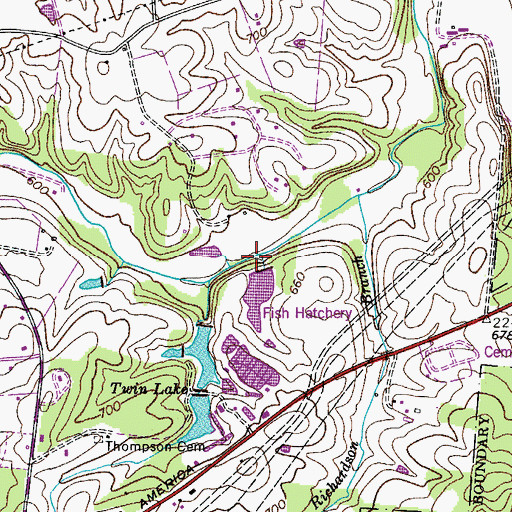 Topographic Map of Dukes Mill (historical), TN