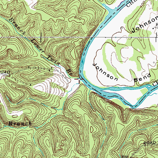 Topographic Map of Jones Mill (historical), TN