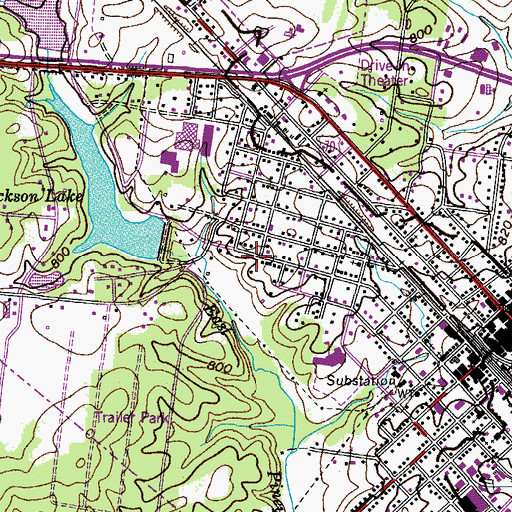 Topographic Map of Kingdom Hall of Jehovahs Witnesses, TN