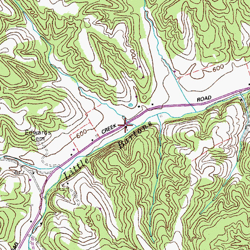 Topographic Map of Primitive Church, TN