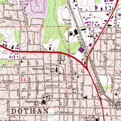 Topographic Map of Triumph Church of God, AL