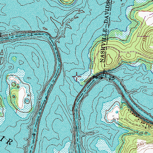 Topographic Map of Arnold Cemetery, TN