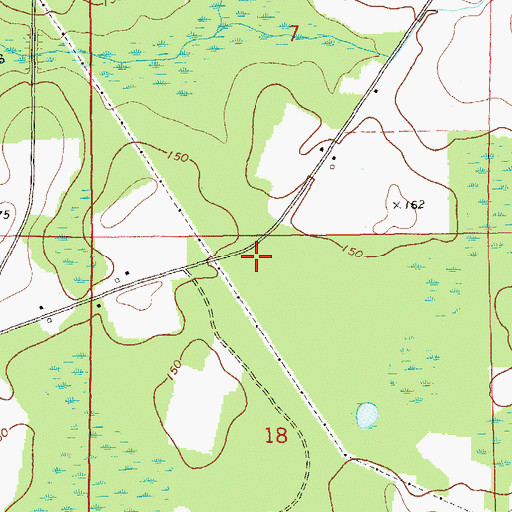 Topographic Map of Williams Chapel (historical), AL
