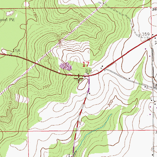 Topographic Map of Wilson School (historical), AL