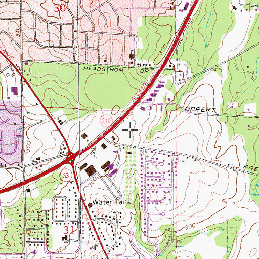 Topographic Map of Wiregrass Comprehensive Mental Health Center, AL