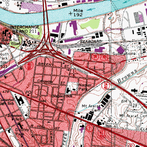 Topographic Map of Fairfield Missionary Baptist Church, TN