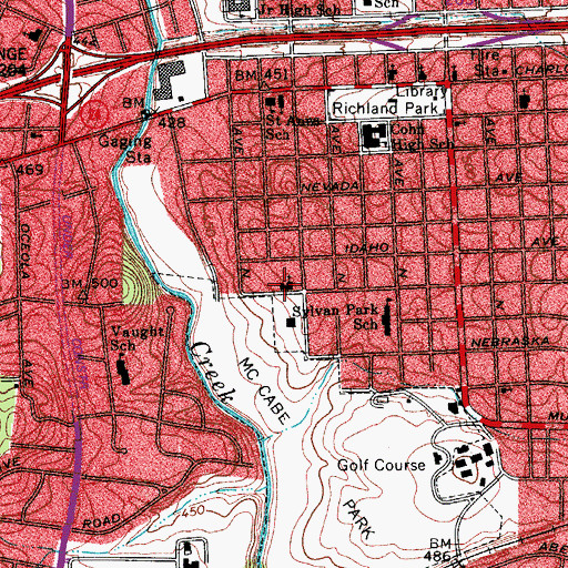 Topographic Map of First United Pentecostal Church, TN