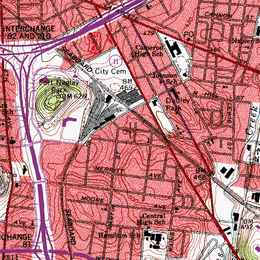 Topographic Map of Good Samaritan Baptist Church, TN