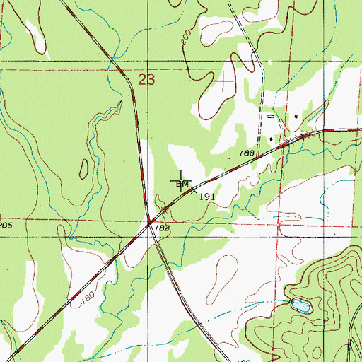 Topographic Map of Beech Grove School (historical), AL