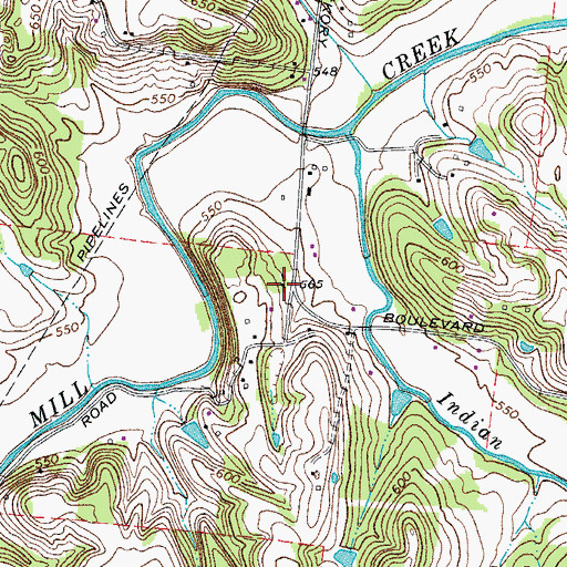 Topographic Map of Howard School (historical), TN