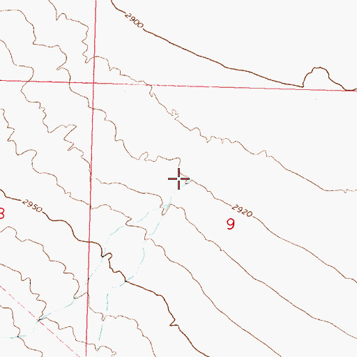 Topographic Map of Vock Wash, AZ