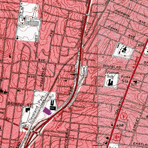 Topographic Map of McFerrin Missionary Baptist Church, TN
