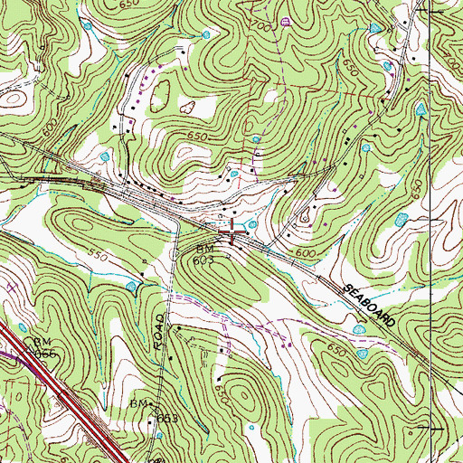 Topographic Map of Mount View Station (historical), TN
