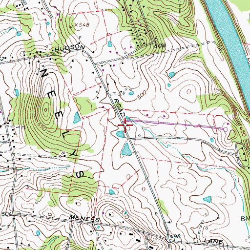 Topographic Map of Neely Bend Church (historical), TN