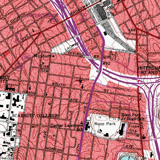 Topographic Map of New Hope Missionary Baptist Church, TN