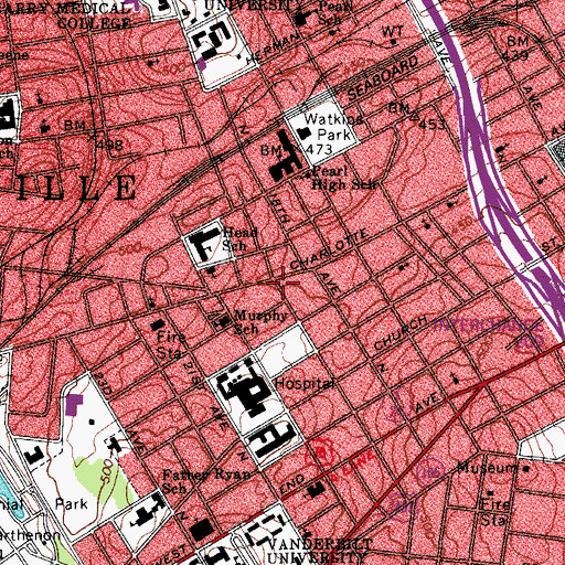 Topographic Map of Olivet Missionary Baptist Church, TN