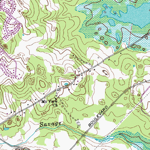 Topographic Map of Solomon Chapel (historical), TN