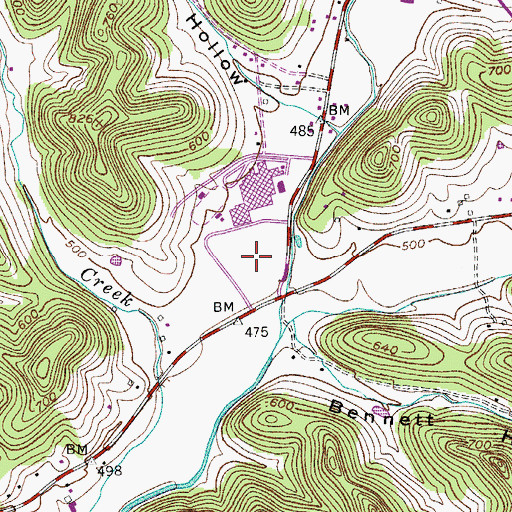 Topographic Map of Whites Creek Park, TN