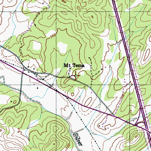 Topographic Map of Park Station School (historical), TN