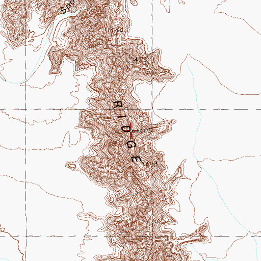 Topographic Map of Vopoki Ridge, AZ