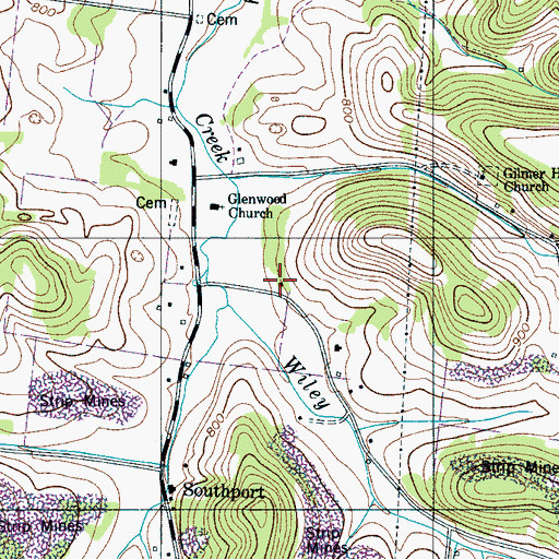 Topographic Map of Sullivan School (historical), TN