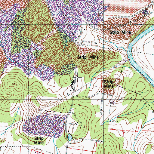 Topographic Map of Webster School (historical), TN