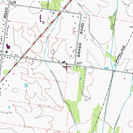 Topographic Map of Rosemark Baptist Church, TN