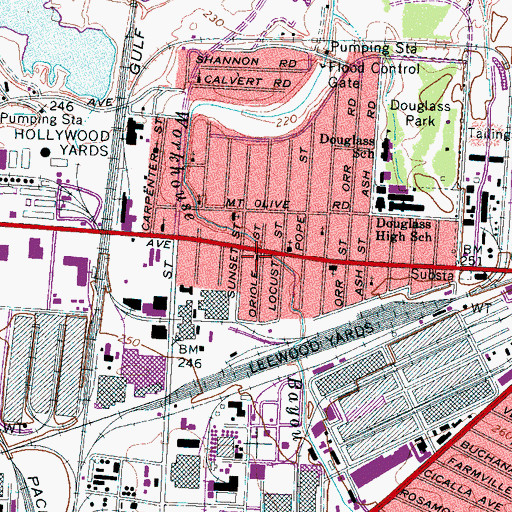 Topographic Map of Saint Stephen Baptist Church, TN