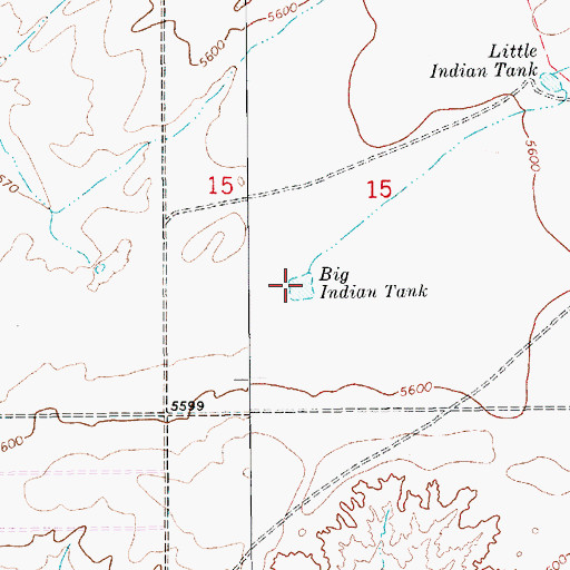 Topographic Map of Big Indian Tank, AZ