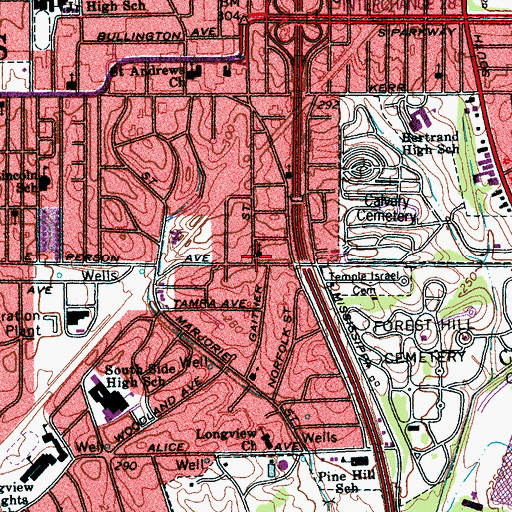 Topographic Map of Shiloh Missionary Baptist Church, TN