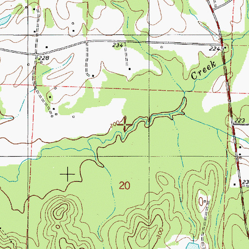 Topographic Map of Cobb Plantation (historical), AL