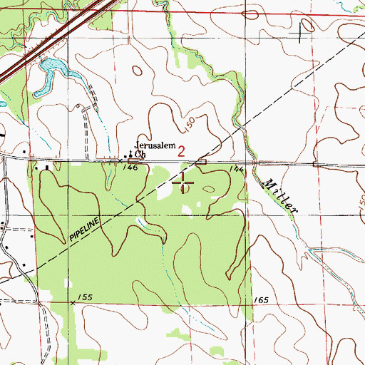 Topographic Map of Cook School (historical), AL