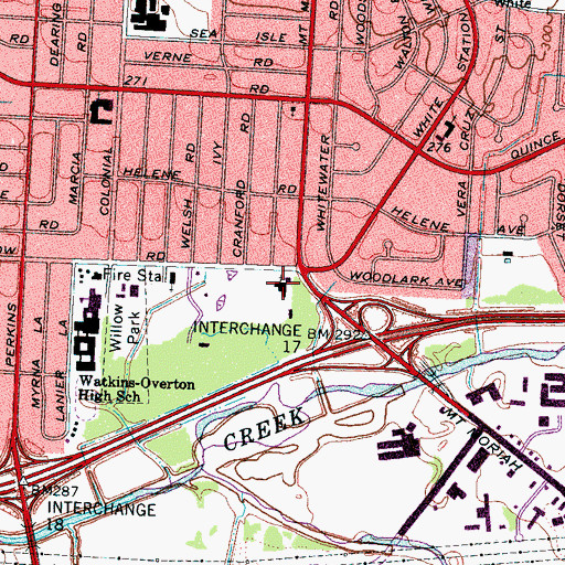 Topographic Map of McLemore Christian Church, TN