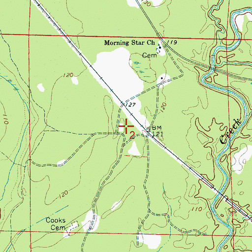 Topographic Map of Croft Place (historical), AL