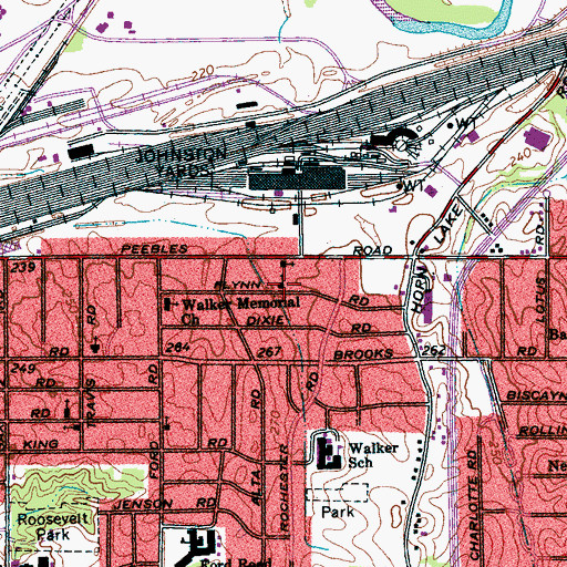 Topographic Map of Mount Clanery Baptist Church, TN