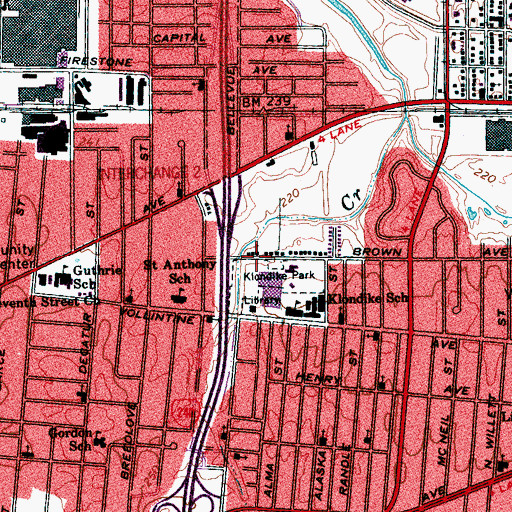 Topographic Map of New Fellowship Baptist Church, TN