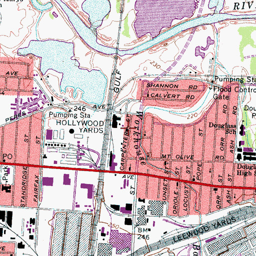 Topographic Map of New Macedonia Baptist Church, TN