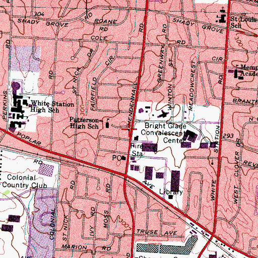 Topographic Map of New Philadelphia Missionary Baptist Church, TN