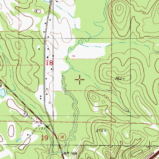Topographic Map of De Soto Indian Fortification (historical), AL