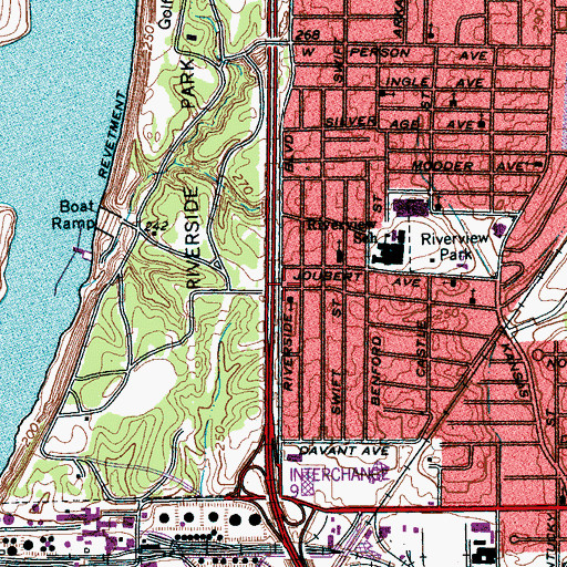 Topographic Map of Omega Temple Church of Jesus, TN